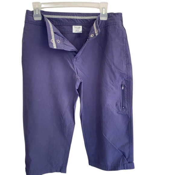 DANSKIN NOW Capri Womens Blue Active Wear Capri Zip Pockets Size M (8-10) - Picture 1 of 6